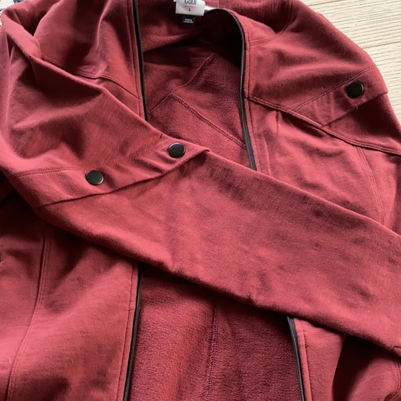 Cabi Training Jacket #4122 brownish burgundy, warm up - Picture 9 of 10